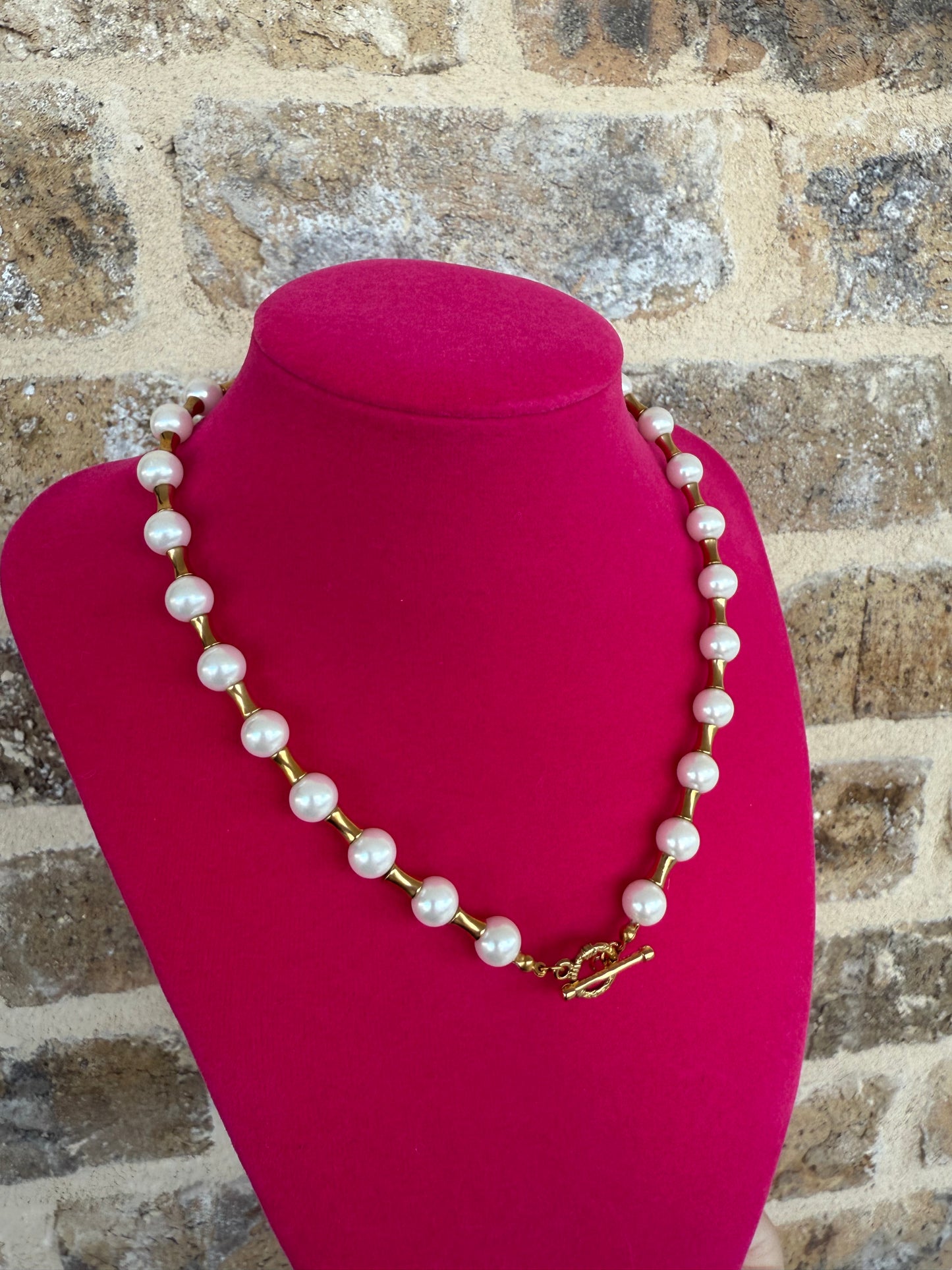 PEARL BAMBOO NECKLACE