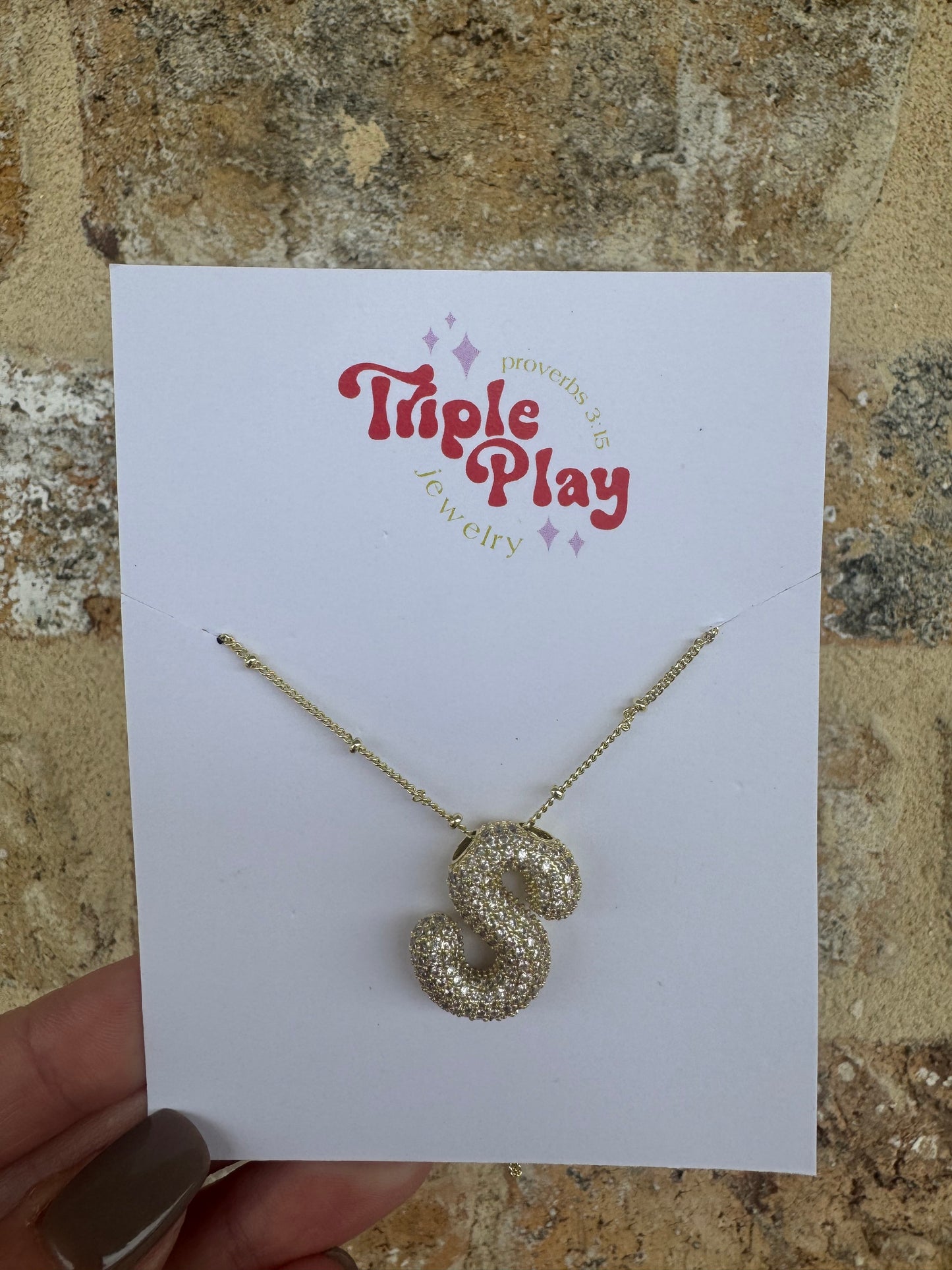 DIAMOND INITIAL NECKLACE