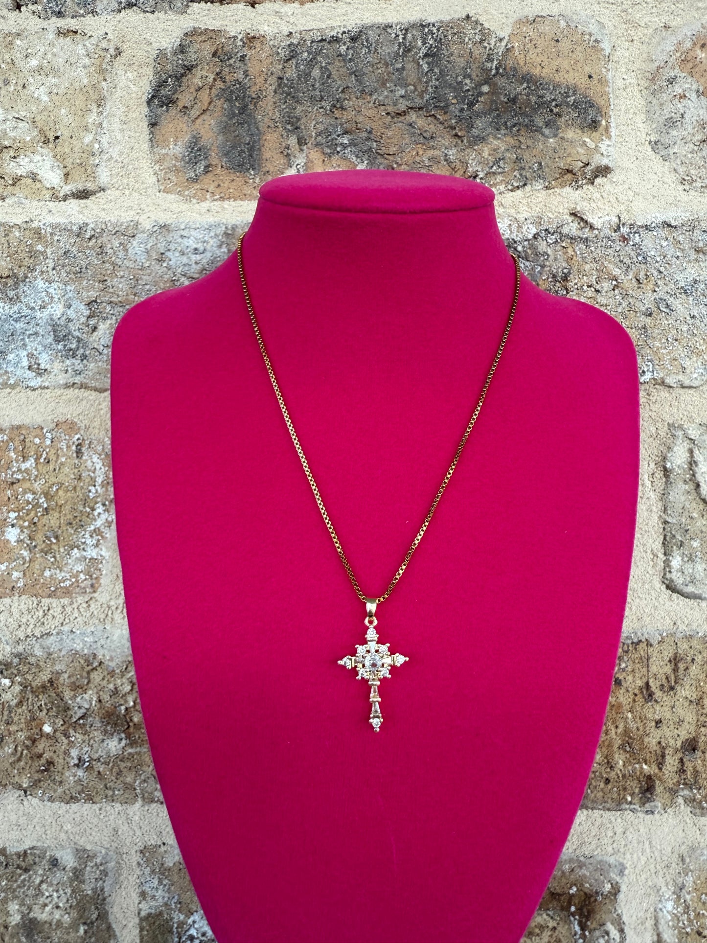 ANTIQUE CROSS NECKLACE