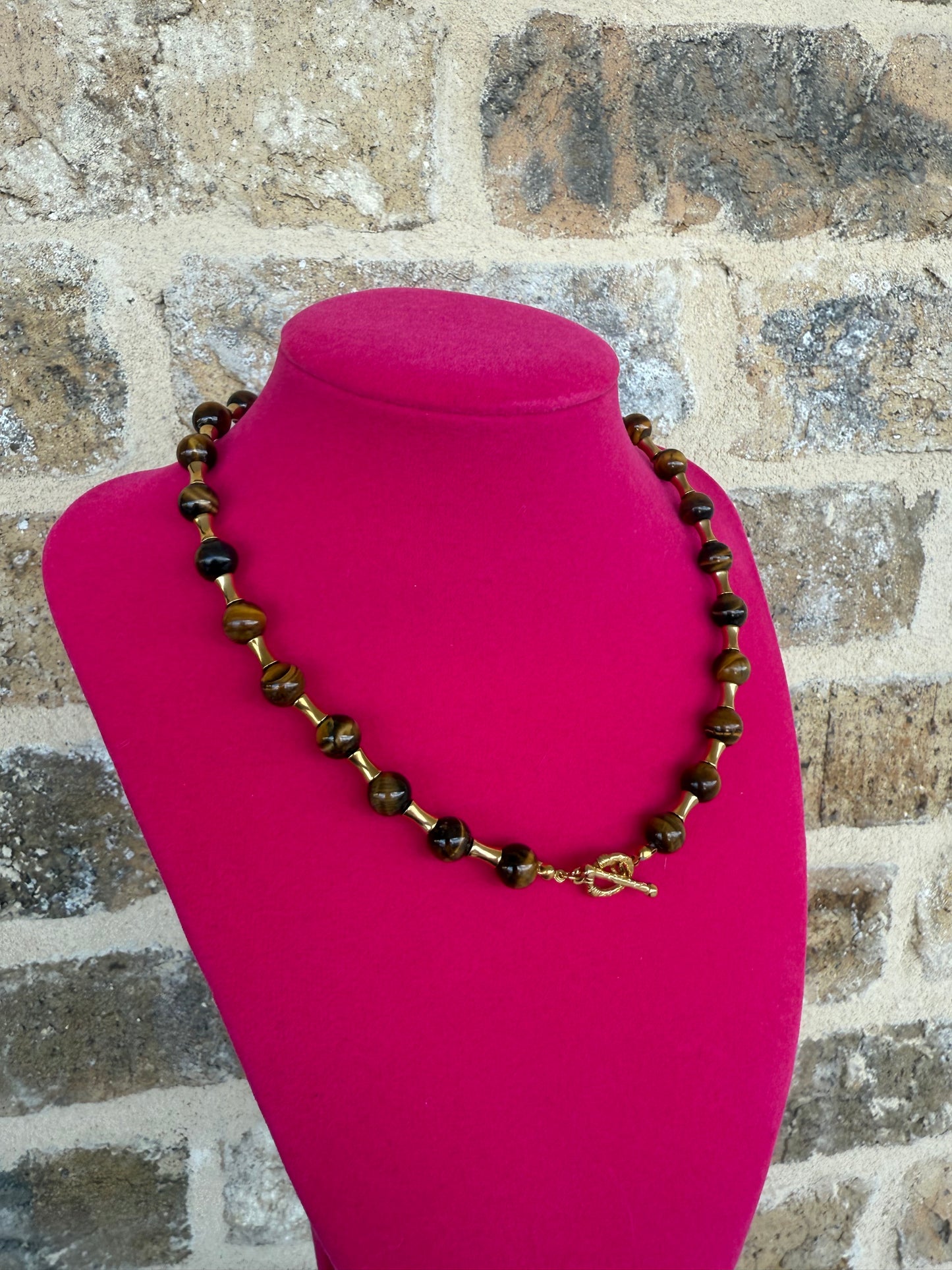 BROWN BAMBOO NECKLACE