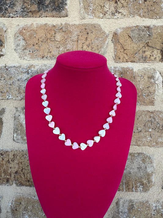 PINK HEART NECKLACE