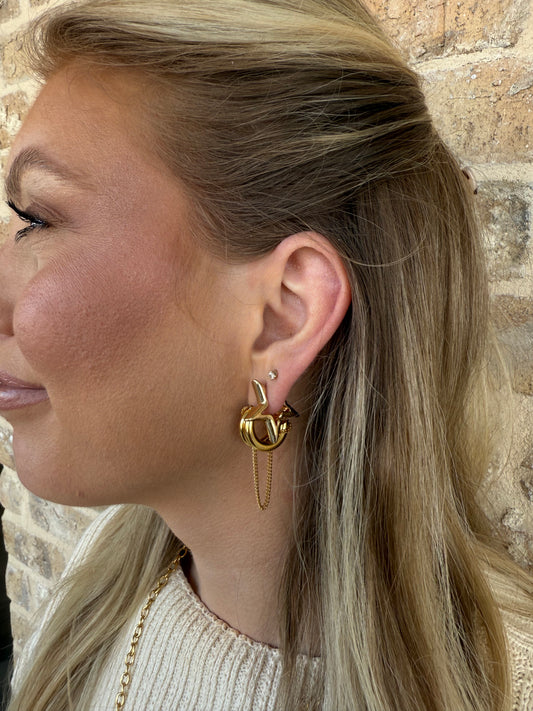 GOLD STAR SMALL EARRING