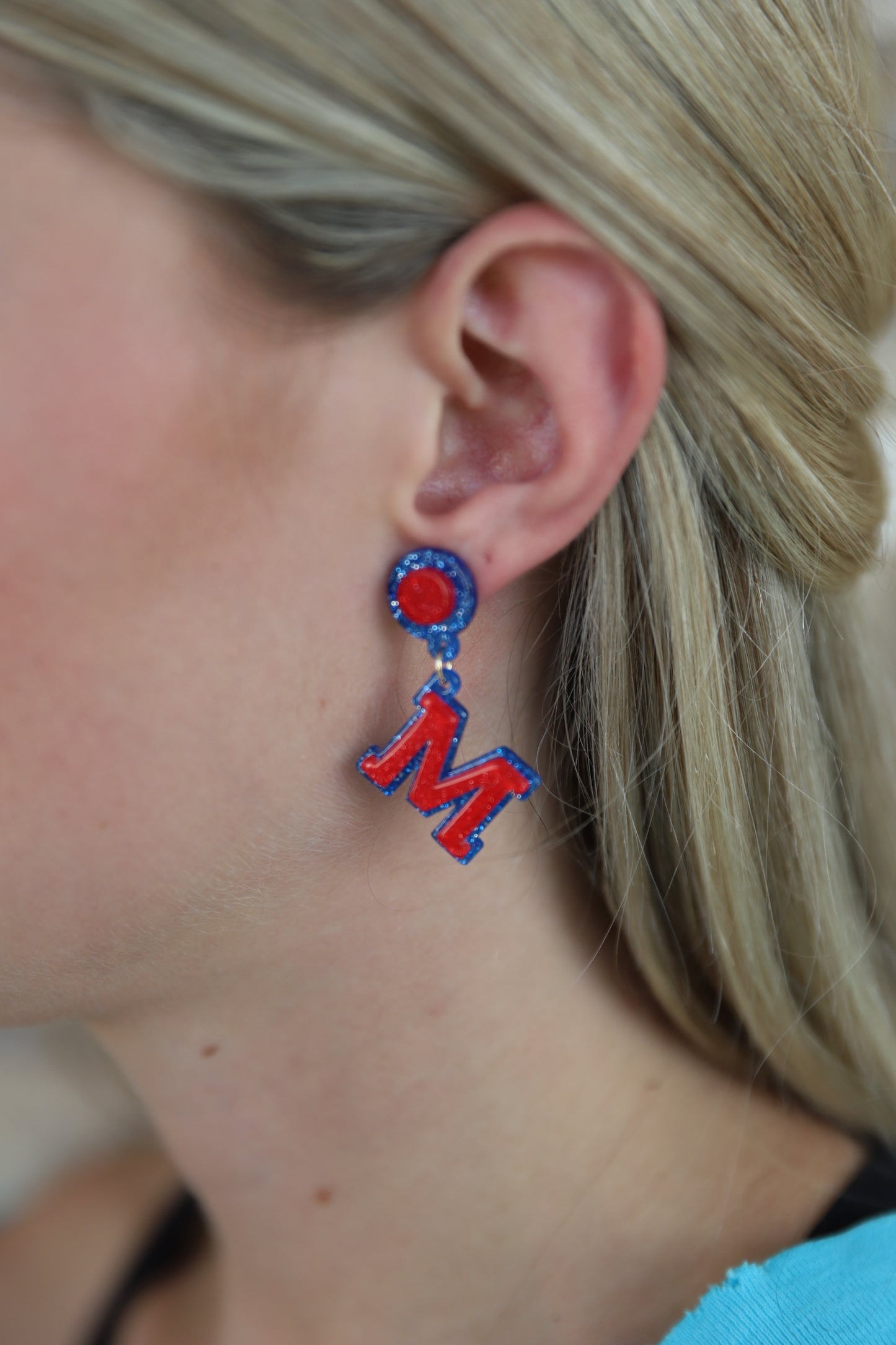 FOOTBALL M EARRINGS