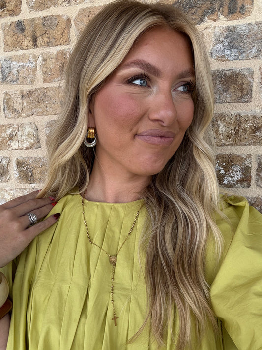 MIXED METAL EARRINGS