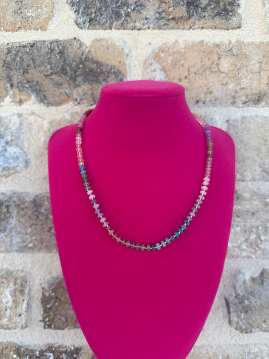 MULTI COLORED LAYERING NECKLACE
